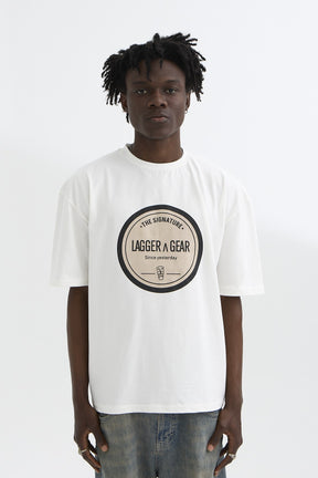Lagger- Baskılı Beyaz T-Shirt